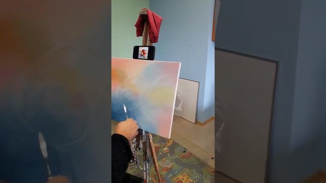 Рисование рыбы масляными красками. смотреть онлайн