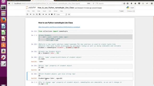 How to use Python namedtuple Like Class смотреть онлайн