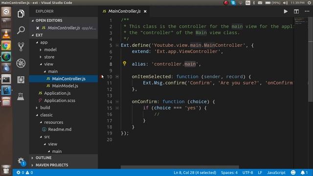 sencha ext js tutorial #3 understand file structure and data flow смотреть онлайн
