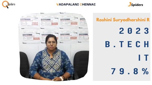 Success story of Ms.Roshini Suryadharshini R as a software Engineer Qspiders vadapalani Chennai смотреть онлайн