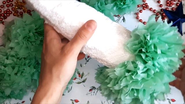 Складываю из салфетки цветок и получается красота. Новогодняя ёлочка из обычных салфеток. смотреть онлайн