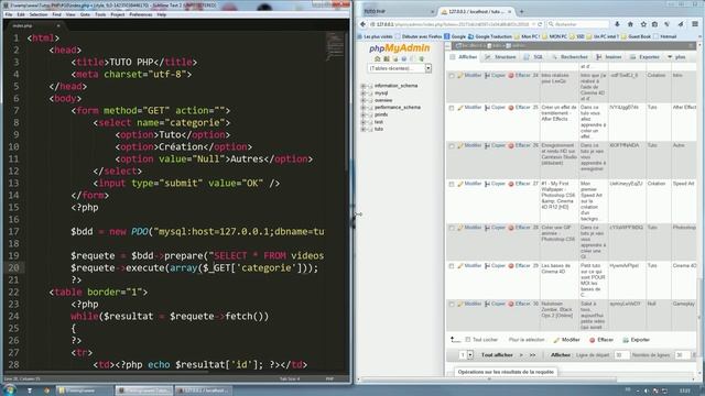 TUTO PHP - #10 Les requêtes préparées (SQL) смотреть онлайн