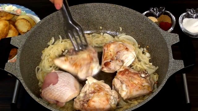 СОФРИТО или Вкуснейший Соус из Курицы и Картошки. Супер Рецепт Простого Блюда. смотреть онлайн
