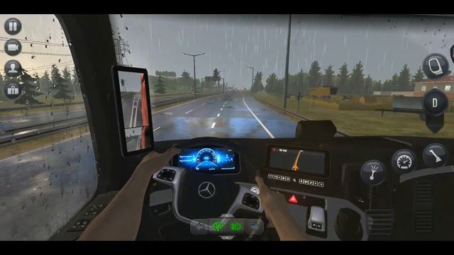 Truck Simulator: Ultimate - Realistic Rain & Escort Delivery GamePlay HD смотреть онлайн