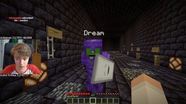 Dream reveals his SECRET BASE to TommyInnit - DreamSMP