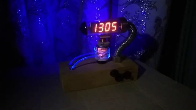 Tezzorit " nuclear " " atomic" led clock. New cyberpunk, dieselpunk, steampunk. смотреть онлайн
