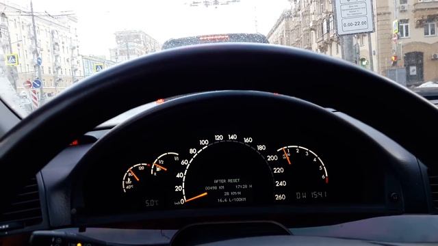 Mercedes-Benz W220 S500 расход