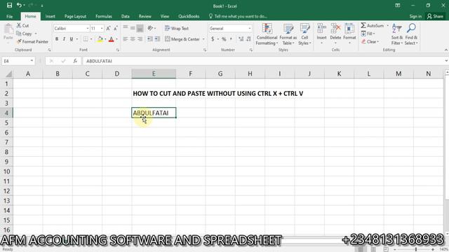 How to cut and paste without using Ctrl X and Ctrl V in Excel. смотреть онлайн