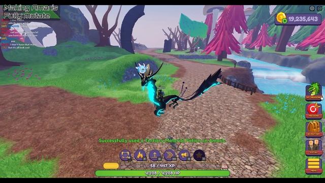 NEW Season 9 Dragon - Amaris | Making full Mutate | Using colour potions | Dragon Adventures Roblox смотреть онлайн