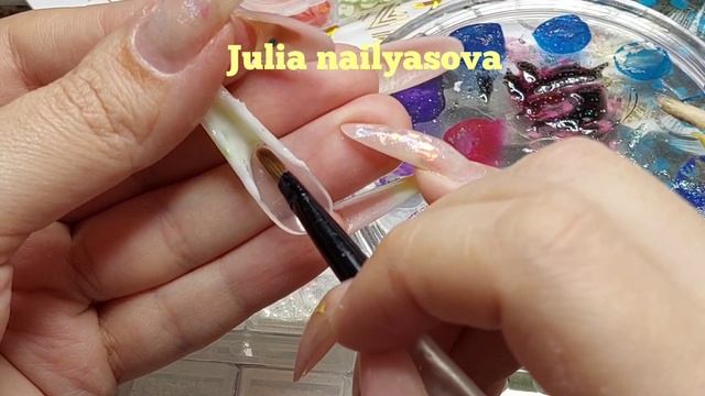 Nail extensions! Наращивание ногтей ВЕРХНИМИ ФОРМАМИ! ВЫКЛАДНОЙ ФРЕНЧ! АКВАРИУМНЫЙ ДИЗАЙН НОГТЕЙ! смотреть онлайн