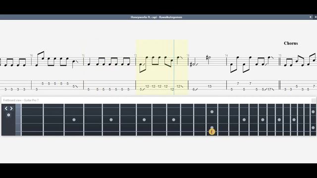 HoneyWorks Ft. Capi - Kawaikute Gomen, Bass Tab