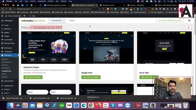 Elementor template kit import & installation | WordPress Complete Course urdu/hindi смотреть онлайн