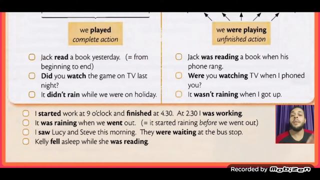 Essential Grammar in Use - unit 14 - past continuous ( I was doing ) - past simple ( I did ) смотреть онлайн