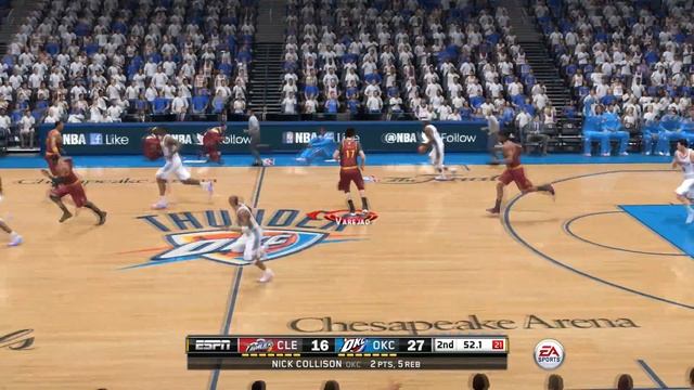 NBA LIVE 15 - LeBron Vs. Durant Game 7 NBA Finals смотреть онлайн