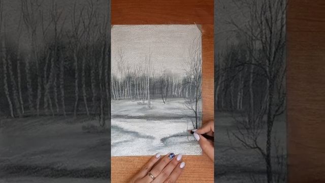 Как нарисовать сухой пастелью весенний лес смотреть онлайн