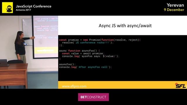 “Await”-ing for New Features of Modern “Async” JS by Lilit Tadevosyan (Arm) | JS Conf Armenia 2017 смотреть онлайн
