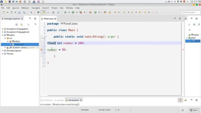 91 Java advanced Exception Handling final finally finalize الفرق بين смотреть онлайн