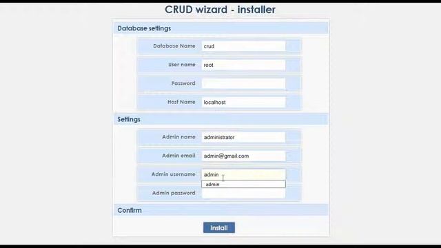 PHP CRUD web Builder PRO - install смотреть онлайн