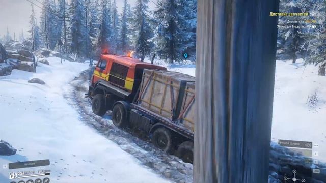 Месим грязь на камазе по бездорожью в России | в игре SnowRunner смотреть онлайн