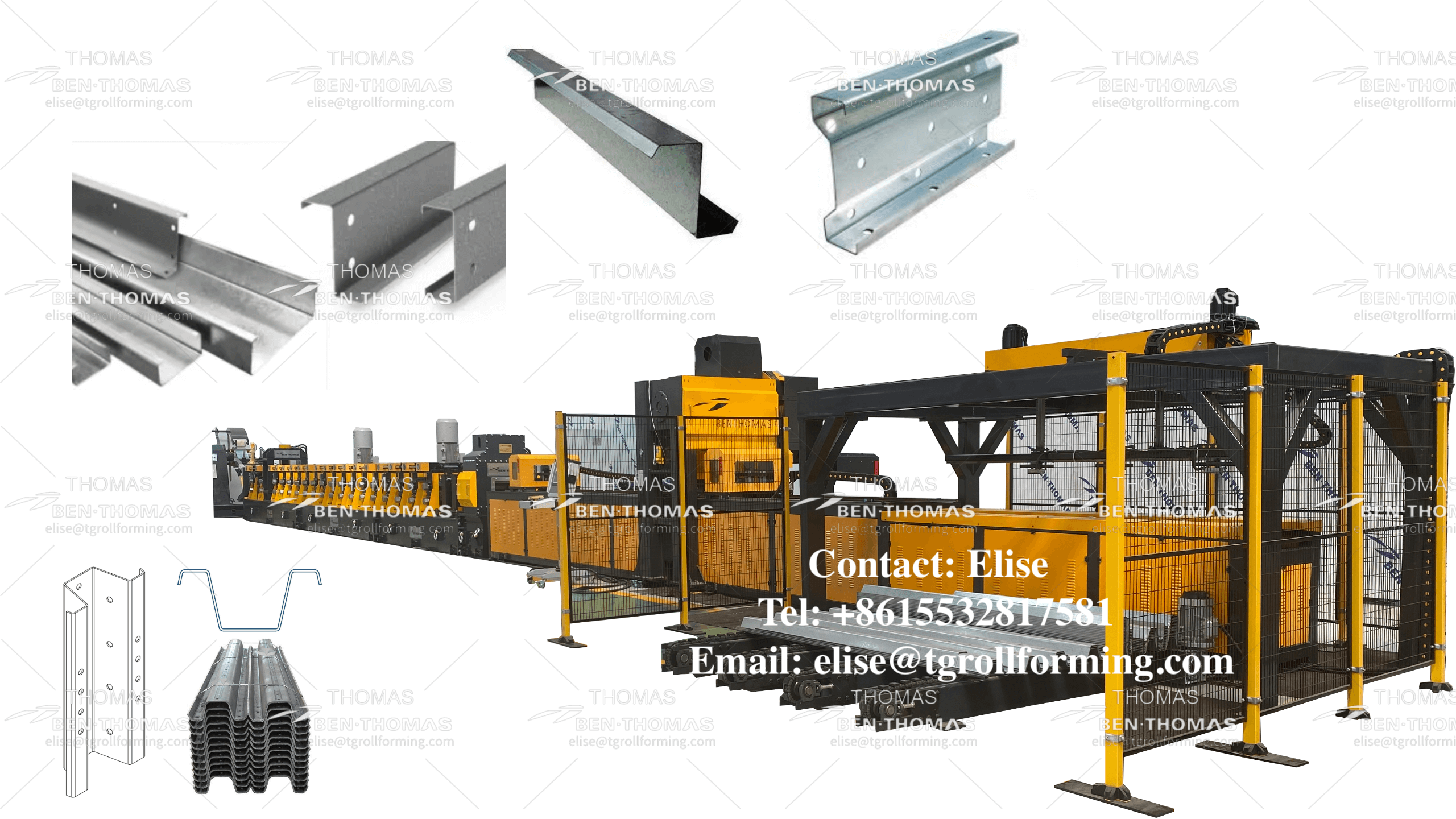 Линия для производства стоек типа “C”, “U”, и т.д. | Линия производства кронштейнов кабельных смотреть онлайн