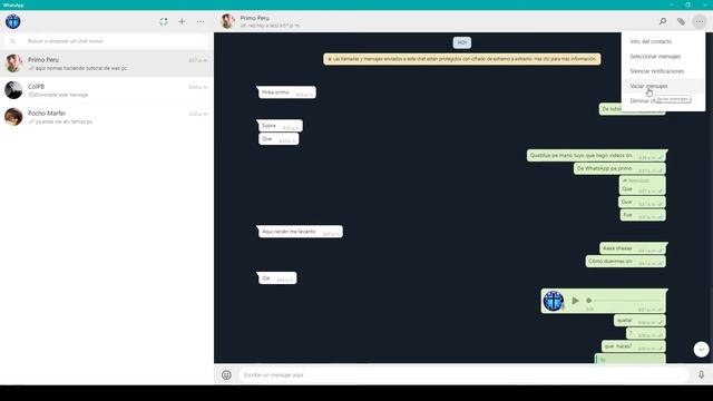 COMO VACIAR LOS CHAT EN WHATSAPP PC 2020 Bien Fácil Bien Explicado смотреть онлайн