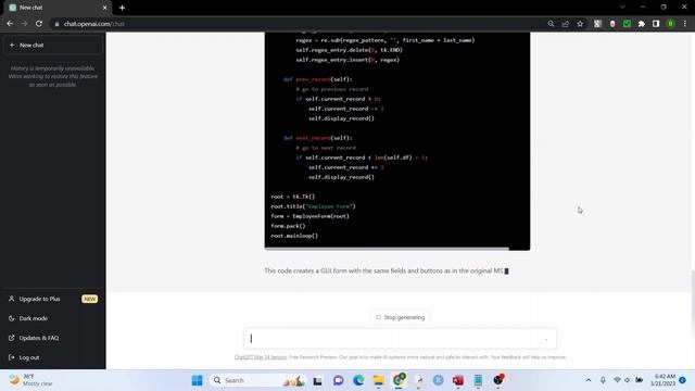 Use ChatGPT to assist w/ converting a MS Access form to Python (and vice versa) and run it on any O смотреть онлайн