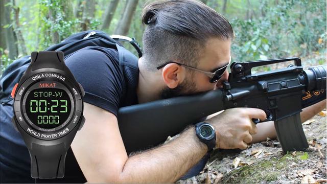 MIKAT Automatic Qibla Prayer Watch (Army Force Style) | Suitable for Swimming | Climbing and Runnin смотреть онлайн