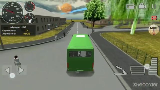 (Играю в игру Симулятор автобуса 3D 2016) смотреть онлайн