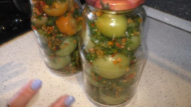 Готовлю каждый год . Улетают первыми . Маринованные зеленые помидоры . БЕЗ СТЕРИЛИЗАЦИИ !!!