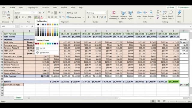 Daily Excel - Expense Calculator Part 3 of 3 смотреть онлайн