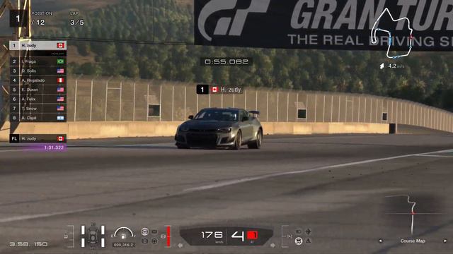 Gran Turismo 7 I Camaro ZL1 1LE 2018 I American Clubman Cup 700 I Laguna Seca смотреть онлайн