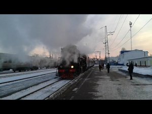 ПАРОВОЗ Л-2331 не своим ходом. Станция Кострома Новая. 25.01.2018