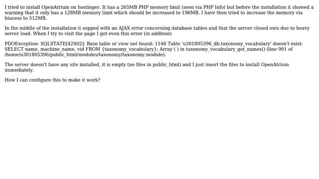 A FAULT? -＞ Free Webhost doesn't allow to install Drupal modules due to 128MB PHP memory limit... смотреть онлайн
