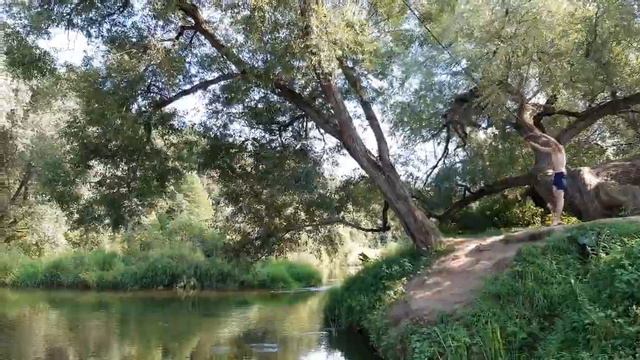 Бобровый Мыс - тарзанка - сын Мишка смотреть онлайн