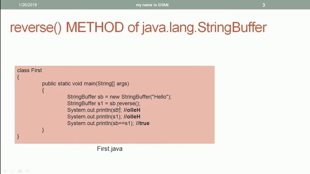 String API in Java | #48 | reverse() Method of the StringBuffer Class in java смотреть онлайн