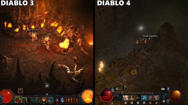 DIABLO 3 VS DIABLO 4 - How big is the difference in 4K Ultra?