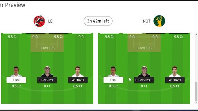 LEI vs NOT dream11 team, LEI vs NOT Dream11 prediction,LEI vs NOT dream11 today match. смотреть онлайн