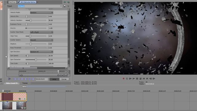 Explode & Shatter 3D Objects inside Vegas Pro from Boris FX смотреть онлайн