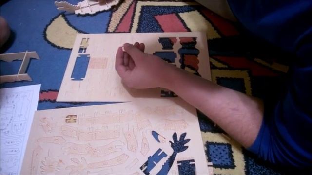 Деревянный пазл. Лодка Принцессы. Пошаговая сборка пазла.