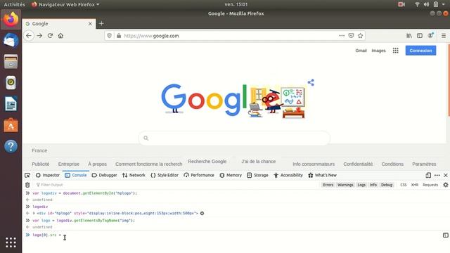 Comment changer le logo Google dans le code source avec javascript (Logo hijack) смотреть онлайн