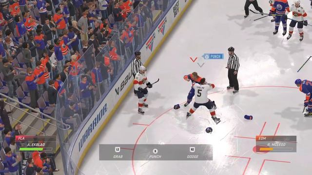 PS5 NHL 22 - Crazy fight. Rock em sock em - Panthers vs Oilers смотреть онлайн
