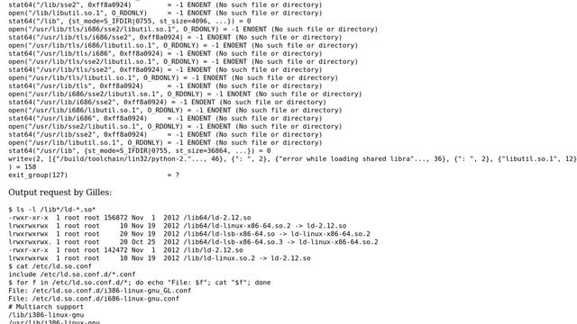 Can't run 32 bit python on 64 bit Ubuntu: error while loading shared libraries: libutil.so.1 смотреть онлайн