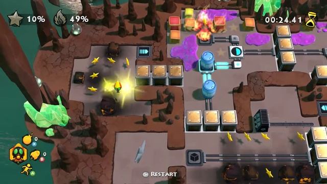 Burnstar -- "Barrels of Fun", All Golds in 0:43.31 смотреть онлайн