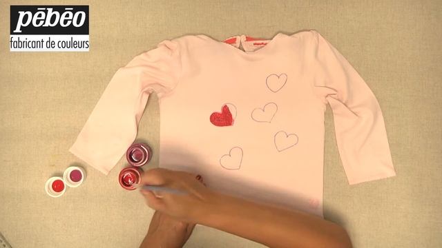 Pebeo - Tshirt coeur смотреть онлайн