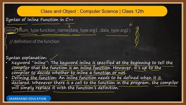 Inline Functions in C++ | Class and Object | Computer Science 12 смотреть онлайн