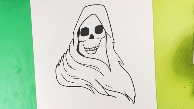EASY How To Draw DEATH