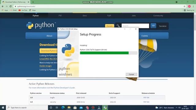 How to Install Python 3.9.6 on Windows 10 смотреть онлайн