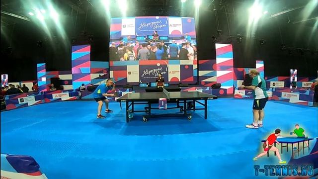 Финал Ветераны Мужчины. Настольный теннис Лужники. Народные игры 2022. смотреть онлайн