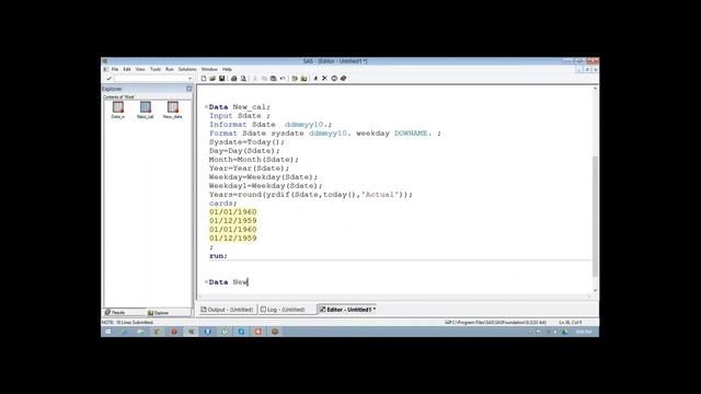 SAS Date - Datepart - Yearcutoff - Intck - Intnx смотреть онлайн