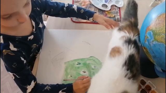 Рисунок "Лебедь из сказки" смотреть онлайн